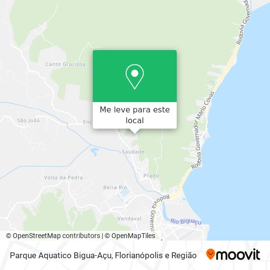 Parque Aquatico Bigua-Açu mapa