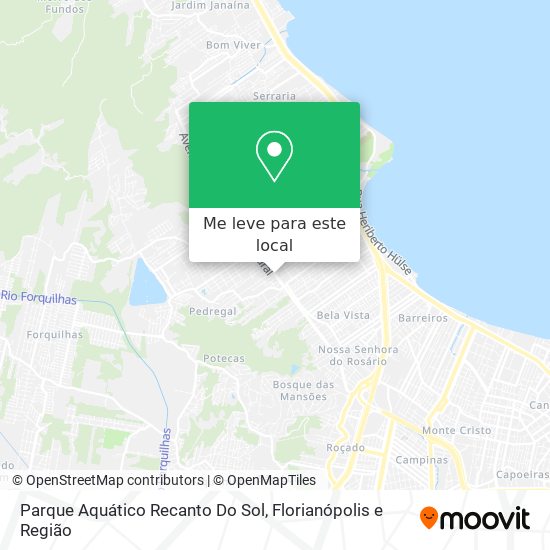 Parque Aquático Recanto Do Sol mapa