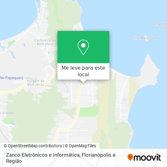 Zanco Eletrônicos e Informática mapa