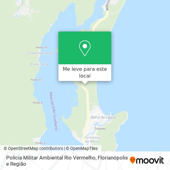 Polícia Militar Ambiental Rio Vermelho mapa