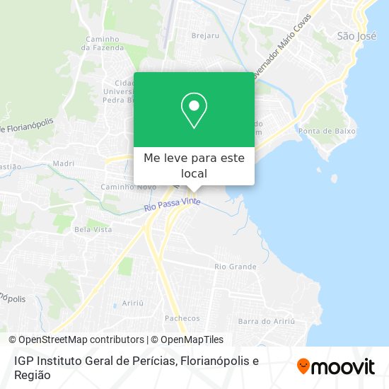 IGP Instituto Geral de Perícias mapa