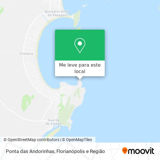 Ponta das Andorinhas mapa
