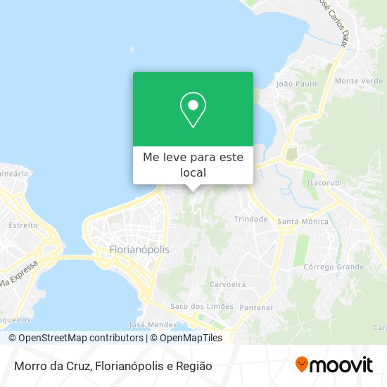 Morro da Cruz mapa