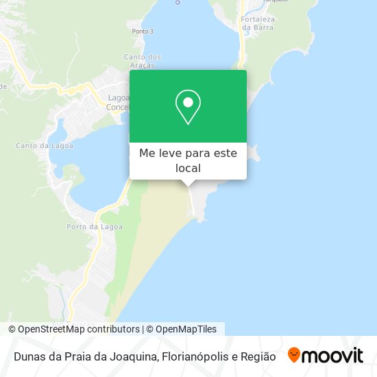 Dunas da Praia da Joaquina mapa