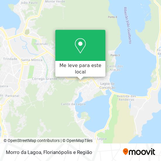 Morro da Lagoa mapa