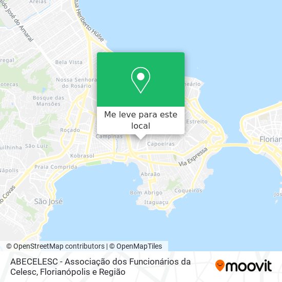 ABECELESC - Associação dos Funcionários da Celesc mapa