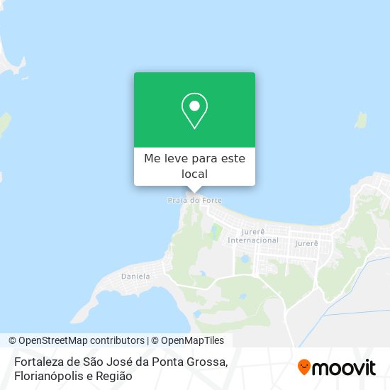 Fortaleza de São José da Ponta Grossa mapa
