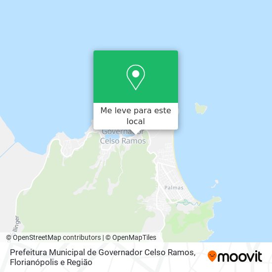 Prefeitura Municipal de Governador Celso Ramos mapa
