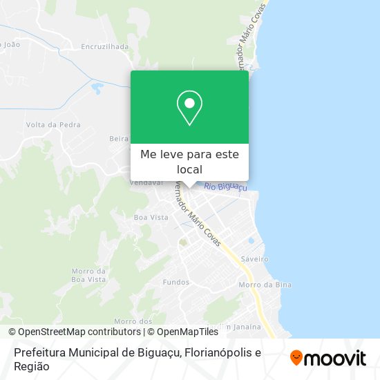 Prefeitura Municipal de Biguaçu mapa