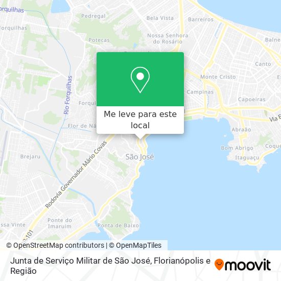 Junta de Serviço Militar de São José mapa