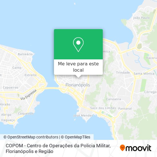 COPOM - Centro de Operações da Policia Militar mapa