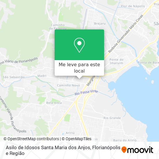 Asilo de Idosos Santa Maria dos Anjos mapa