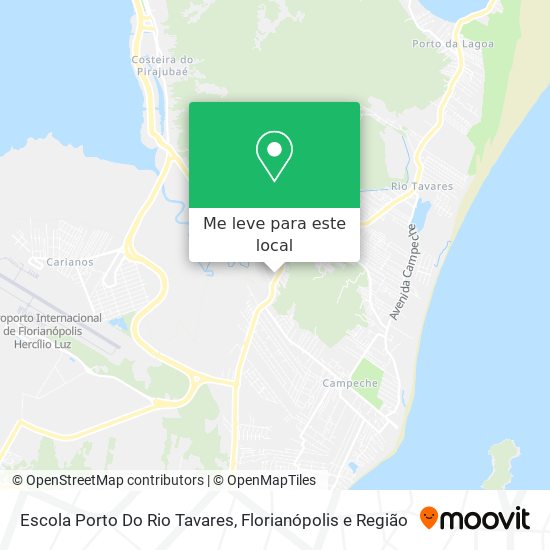 Escola Porto Do Rio Tavares mapa