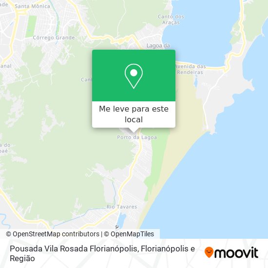 Pousada Vila Rosada Florianópolis mapa