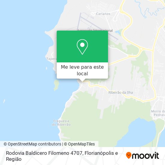 Rodovia Baldicero Filomeno 4707 mapa
