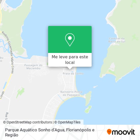 Parque Aquático Sonho d'Agua mapa