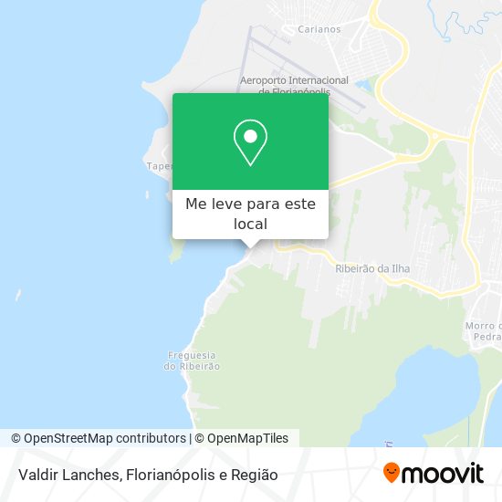 Valdir Lanches mapa