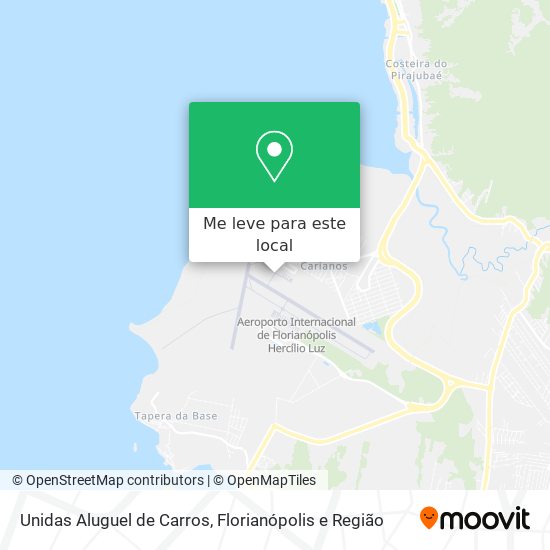 Unidas Aluguel de Carros mapa