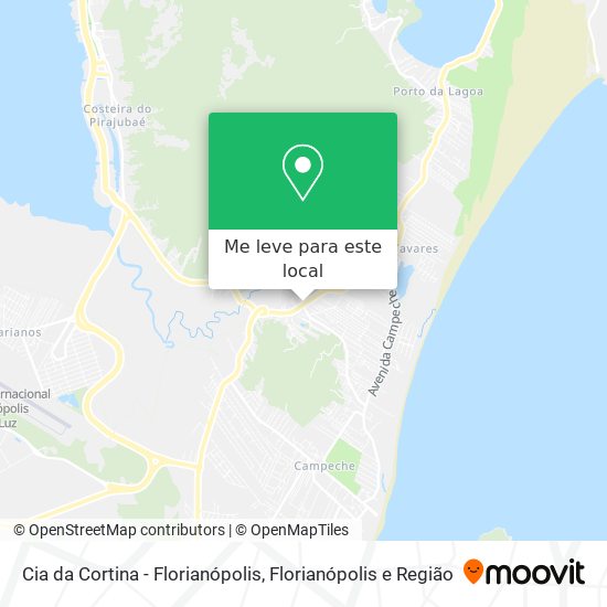 Cia da Cortina - Florianópolis mapa