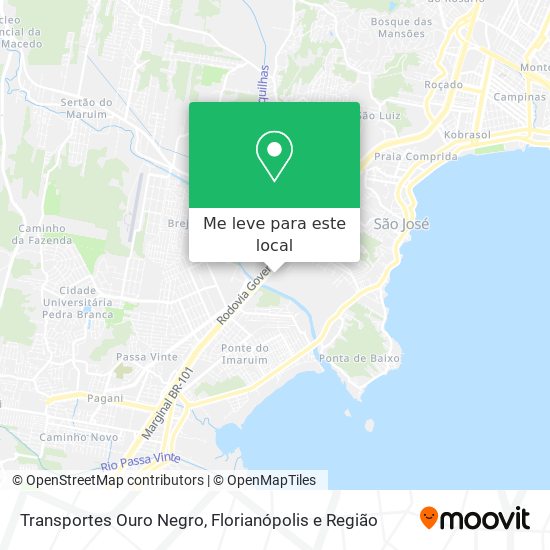 Transportes Ouro Negro mapa