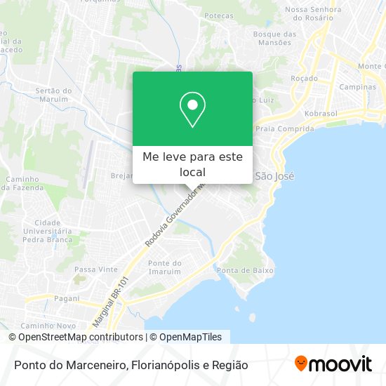 Ponto do Marceneiro mapa