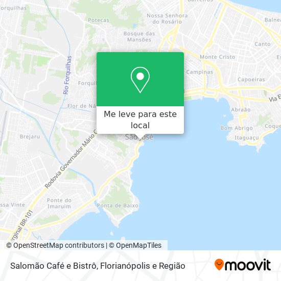 Salomão Café e Bistrô mapa