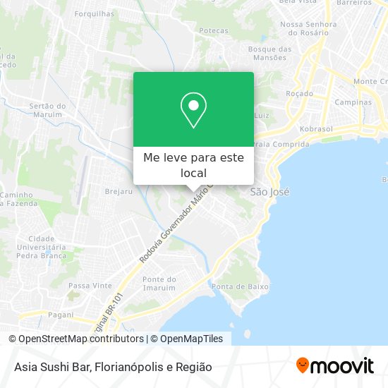 Asia Sushi Bar mapa