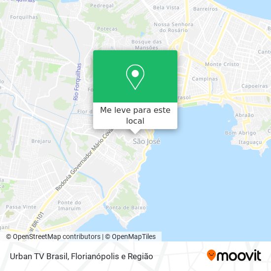 Urban TV Brasil mapa