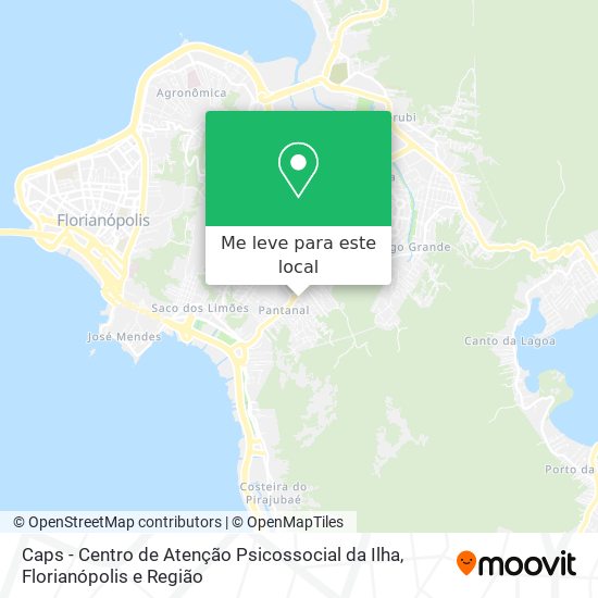 Caps - Centro de Atenção Psicossocial da Ilha mapa