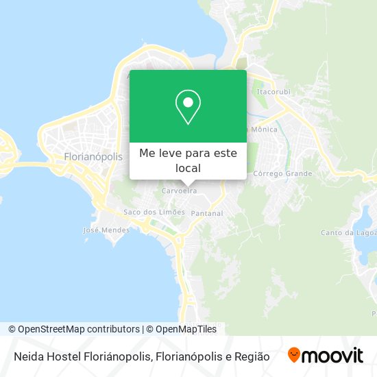 Neida Hostel Floriánopolis mapa