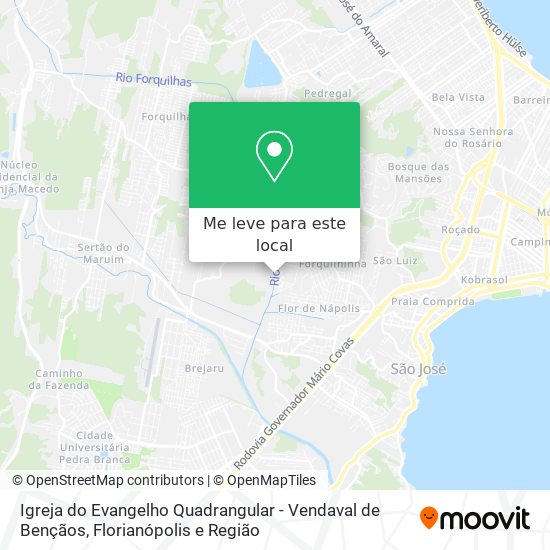 Igreja do Evangelho Quadrangular - Vendaval de Bençãos mapa