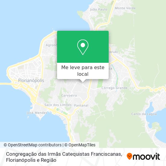 Congregação das Irmãs Catequistas Franciscanas mapa