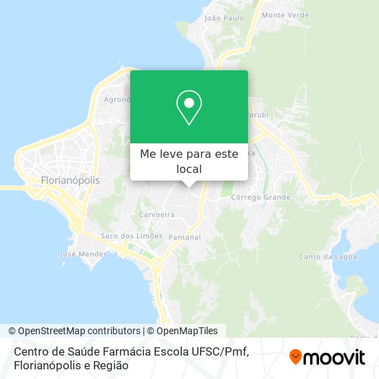 Centro de Saúde Farmácia Escola UFSC / Pmf mapa