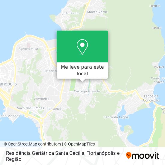 Residência Geriátrica Santa Cecília mapa