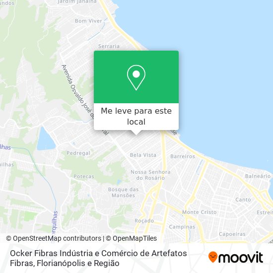 Ocker Fibras Indústria e Comércio de Artefatos Fibras mapa