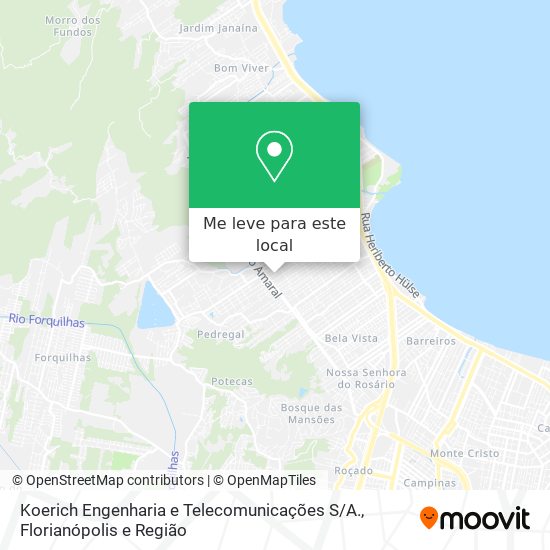 Koerich Engenharia e Telecomunicações S / A. mapa
