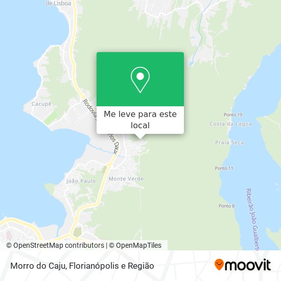 Morro do Caju mapa