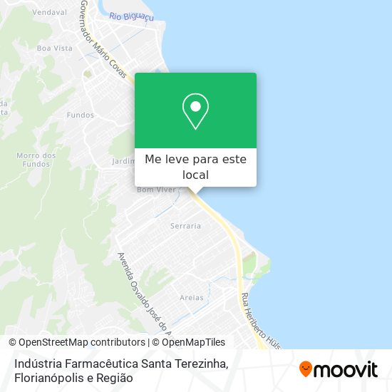 Indústria Farmacêutica Santa Terezinha mapa
