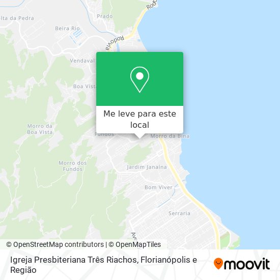 Igreja Presbiteriana Três Riachos mapa