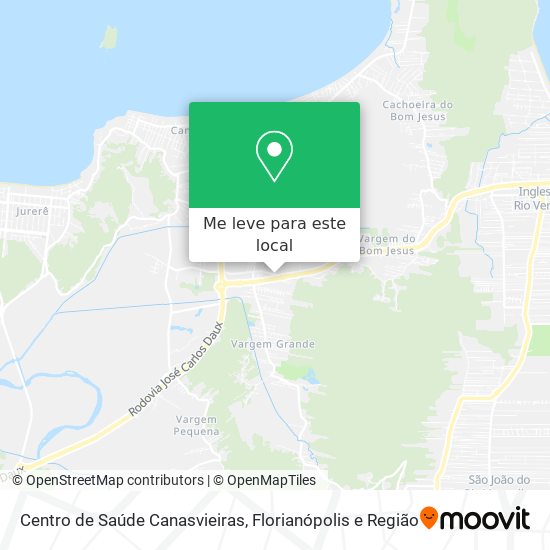 Centro de Saúde Canasvieiras mapa