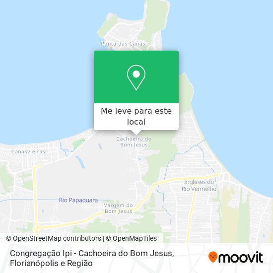 Congregação Ipi - Cachoeira do Bom Jesus mapa