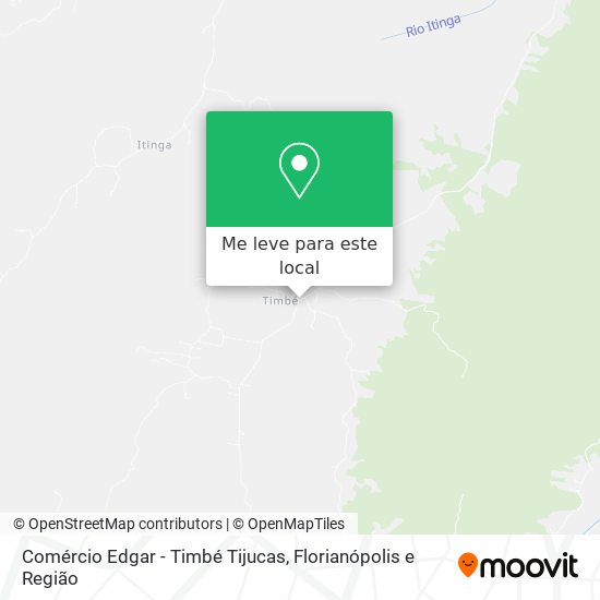Comércio Edgar - Timbé Tijucas mapa
