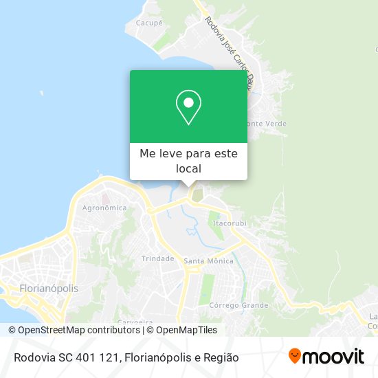 Rodovia SC 401 121 mapa