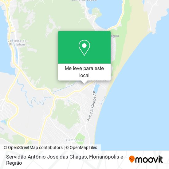 Servidão Antônio José das Chagas mapa
