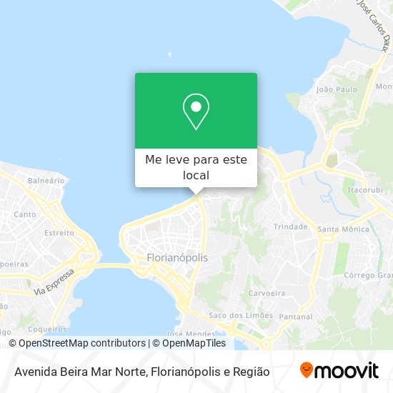 Avenida Beira Mar Norte mapa