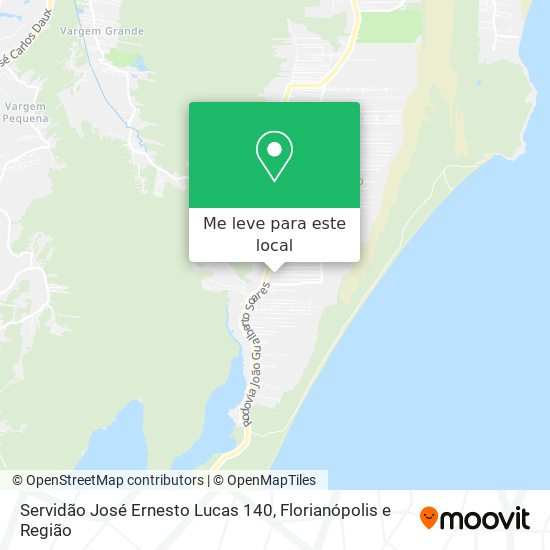 Servidão José Ernesto Lucas 140 mapa