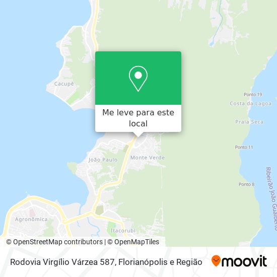 Rodovia Virgílio Várzea 587 mapa