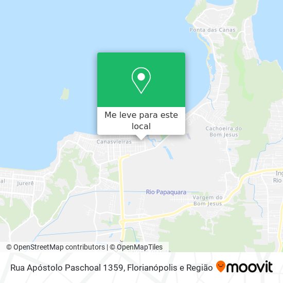 Rua Apóstolo Paschoal 1359 mapa