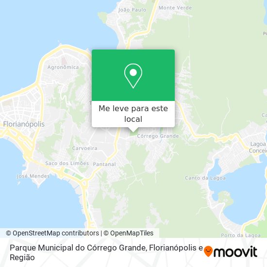 Parque Municipal do Córrego Grande mapa