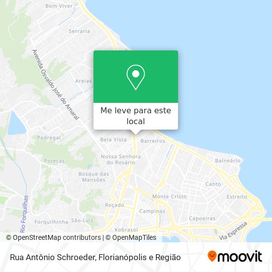 Rua Antônio Schroeder mapa